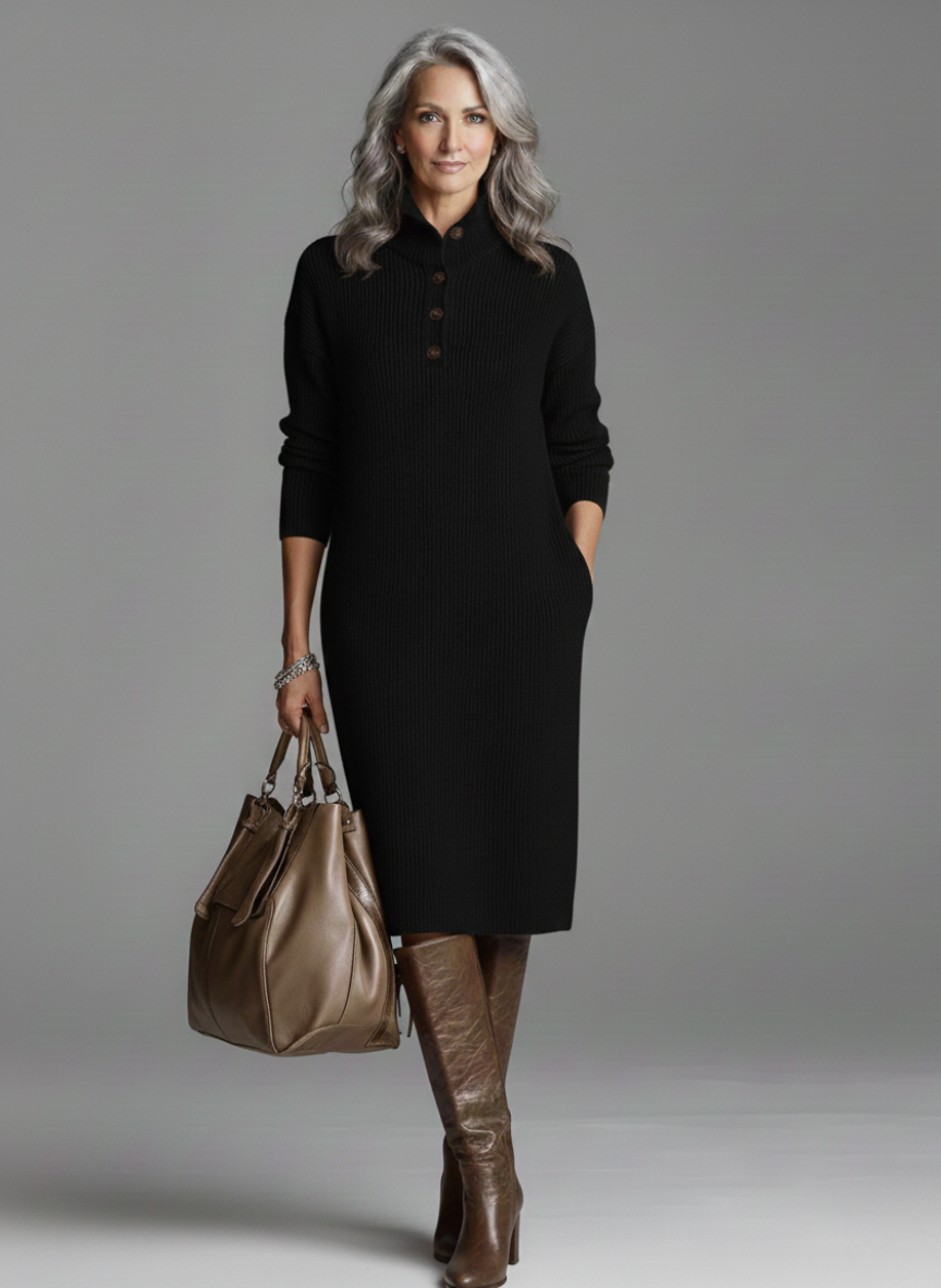 Noir Grace Knit Dress